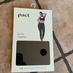 Pact Go-To leggings, black, M, new